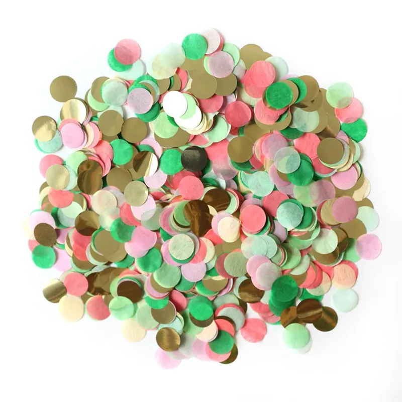 Colorsl1000Pcs Бумага конфетти шарики для свадебного украшения День рождения Kid Baby Shower
