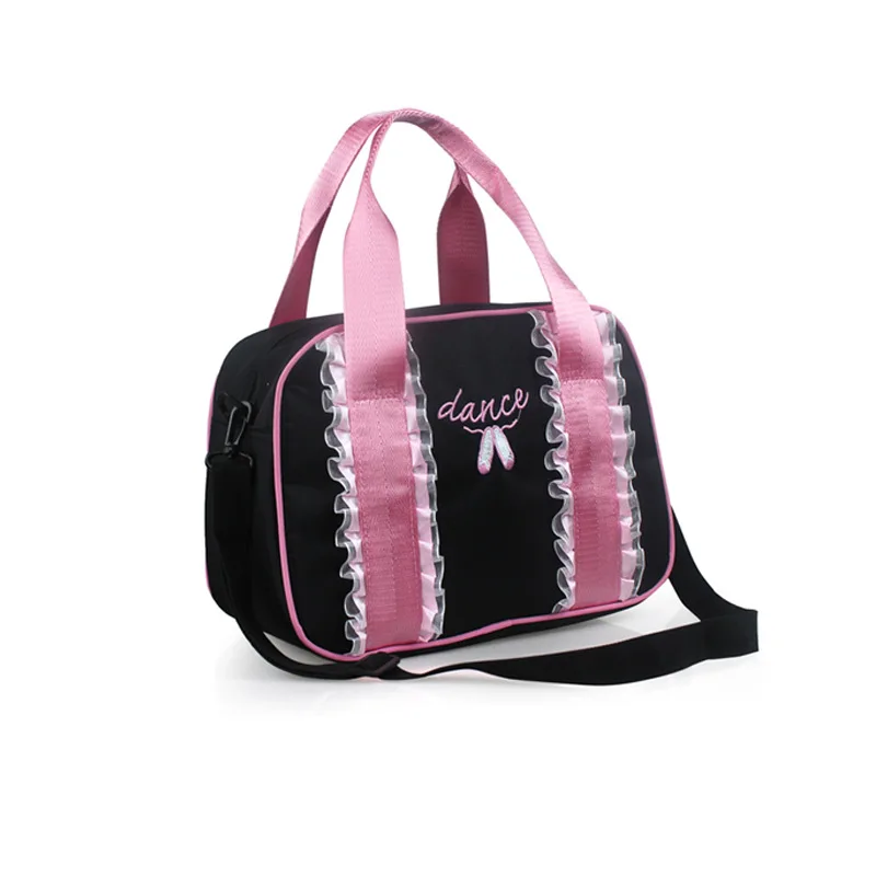 

New Children Girls Lace Children Ballet Dance Sling Bag Backpack Elastic Kids Handbag Executive Shoes Bag
