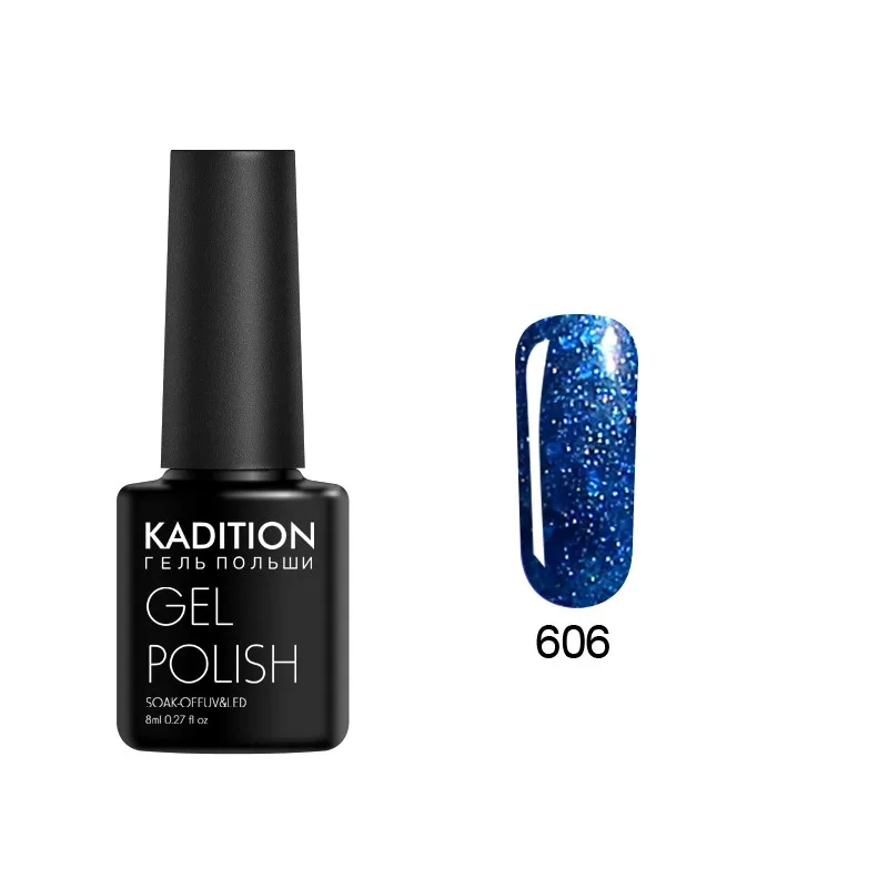 606 KADITION 3D Алмазный гель для ногтей с блестками лак Bling Diamond UV светодиодный Гель-лак для ногтей нужно базовое верхнее покрытие дизайн ногтей - Цвет: 606