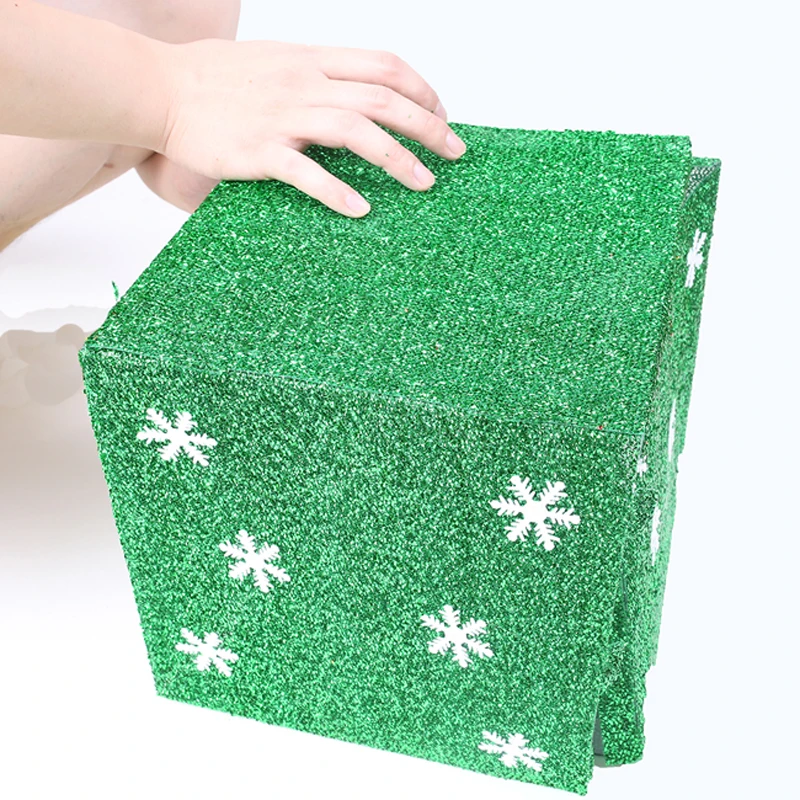 20*20*20 см DIY Рождественский Подарочный ящик Рождественская елка украшения для