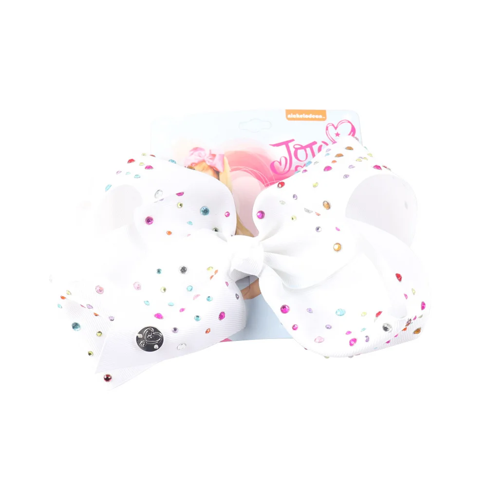 1Pc jo Large Bow Siwa's Cardboard Butterfly Hairpin Clips Colorful Rhinestone Handmade Hair Accessories For Girls Kids | Детская
