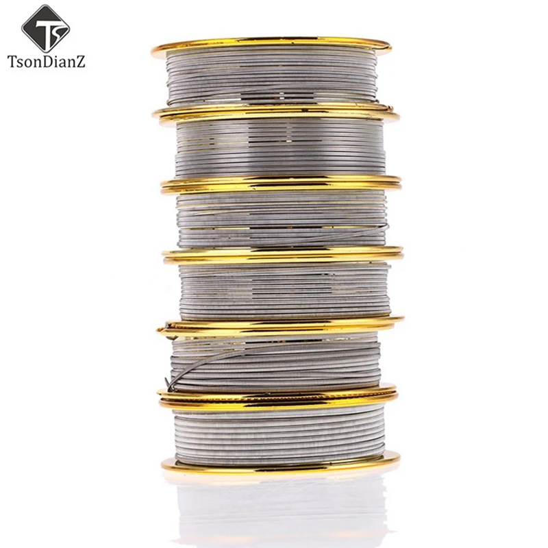 

TsonDianZ Hot 3m-5m/roll NI80 Clapton Wire For RDA RBA Rebuildable Atomizer Heating Wires Coil Alien Clapton Heating Wire