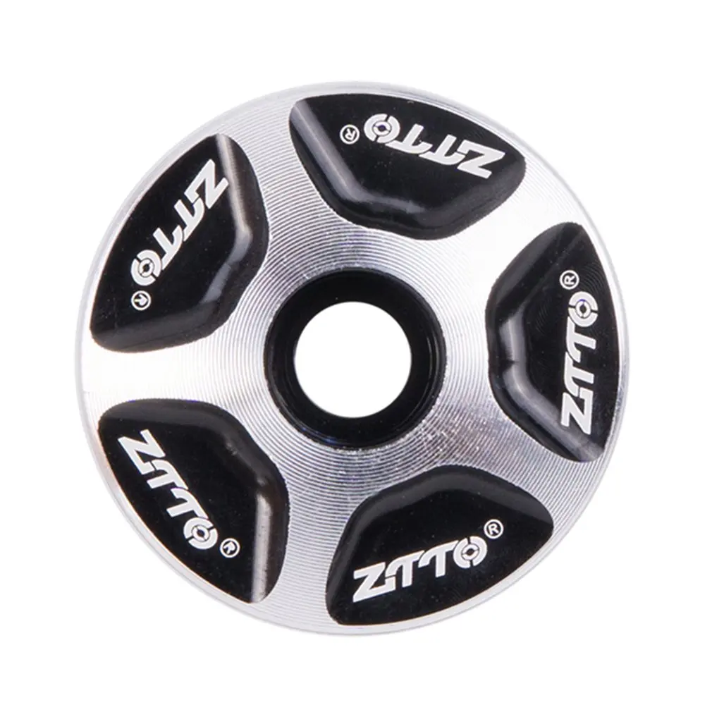 1pcs Black Велосипедная гарнитура MTB Стебель вилка верхняя крышка 1-1/" безрезьбовая гарнитура части горный велосипед дорожный Алюминиевый Чехол - Цвет: 1pcs Black