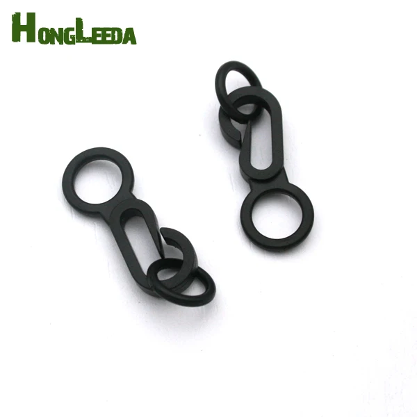 

200sets black KAM plastic snap clip hooks carabiner hook / ring backpack inner 9mm bag accessories M-098