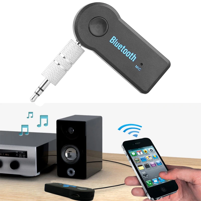 Universal 3.5mm Streaming Car A2DP Wireless Bluetooth Car Kit AUX Audio Music Receiver Adapter Handsfree with Mic For Phone MP3