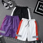 Мужские шорты-карго в полоску, Летние повседневные шорты в стиле хип-хоп