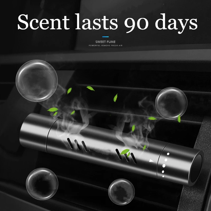 Металлический освежитель воздуха для автомобиля натуральный твердый