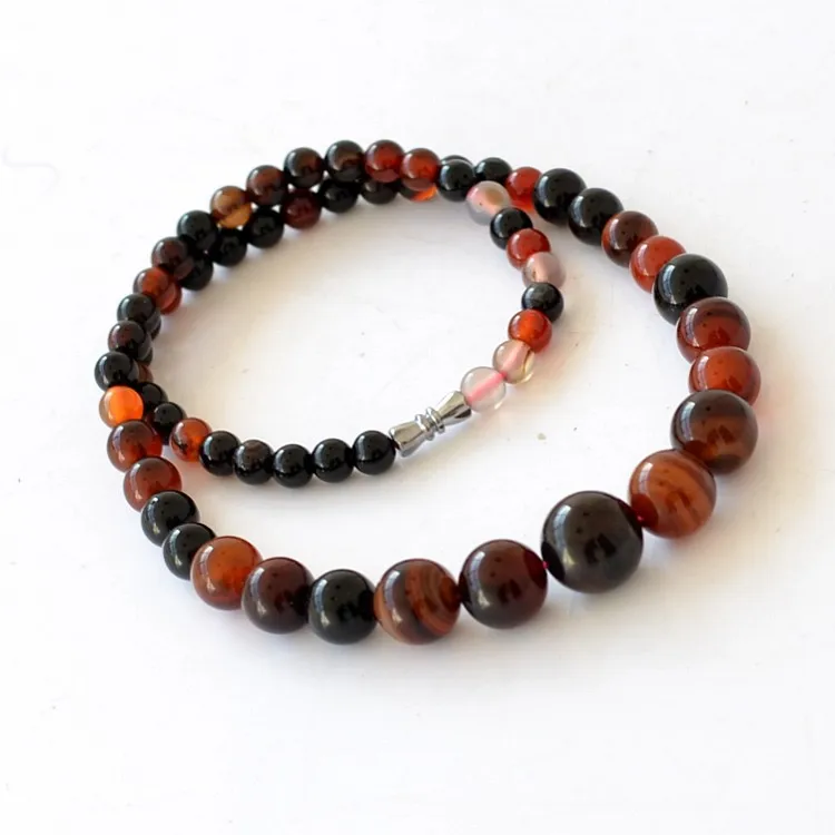 Женское колье чокер из камня и оникса Длина 47 см|stone bead necklace|fashion necklacenecklace fashion |
