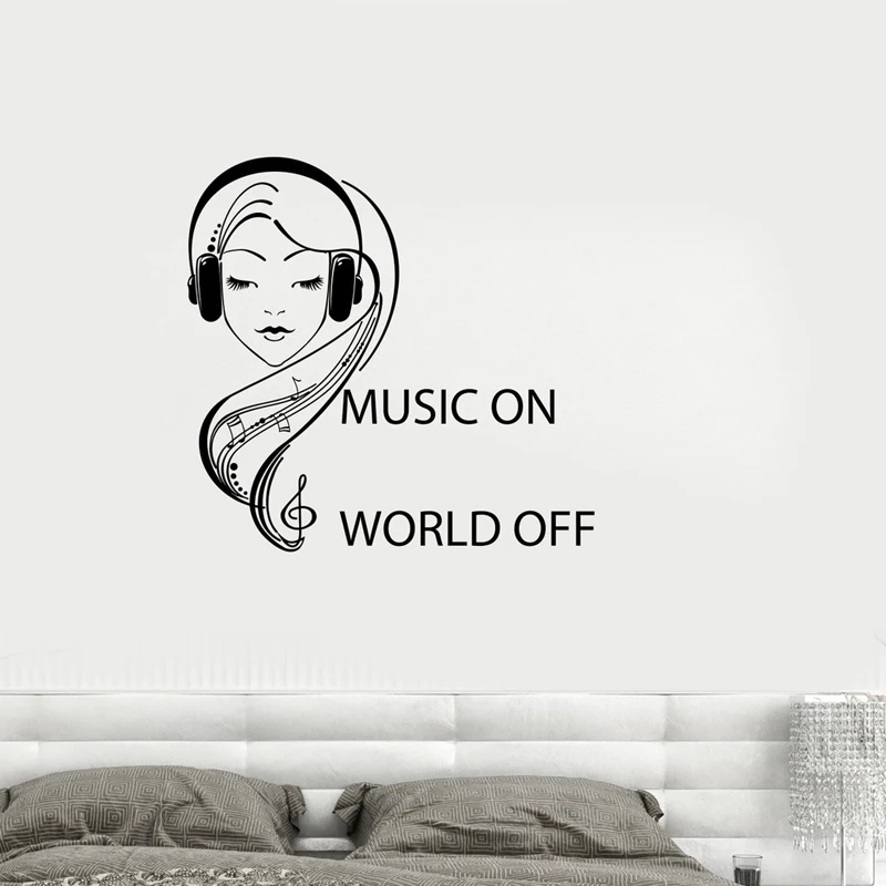 Виниловые наклейки на стену on/World off стикеры для украшения дома гостиной спальни