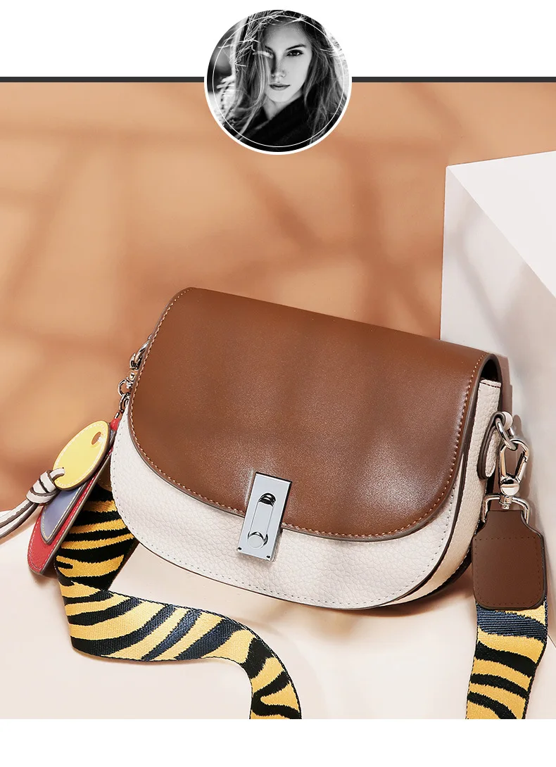 ALNEED Luxury Handbags Women Bags Designer Genuine Leather Saddle Bag Shoulder Bags Ladies Clutch Purses Crossbody Bag