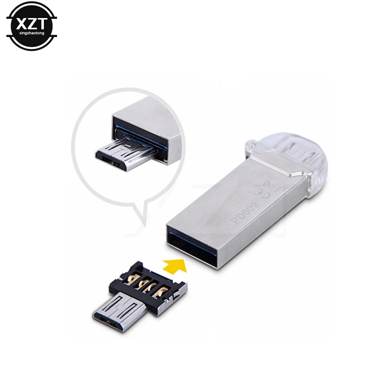 1 шт. Mini USB 2 0 Micro OTG конвертер адаптер для сотового телефона к нам Xiaomi Samsung горячая