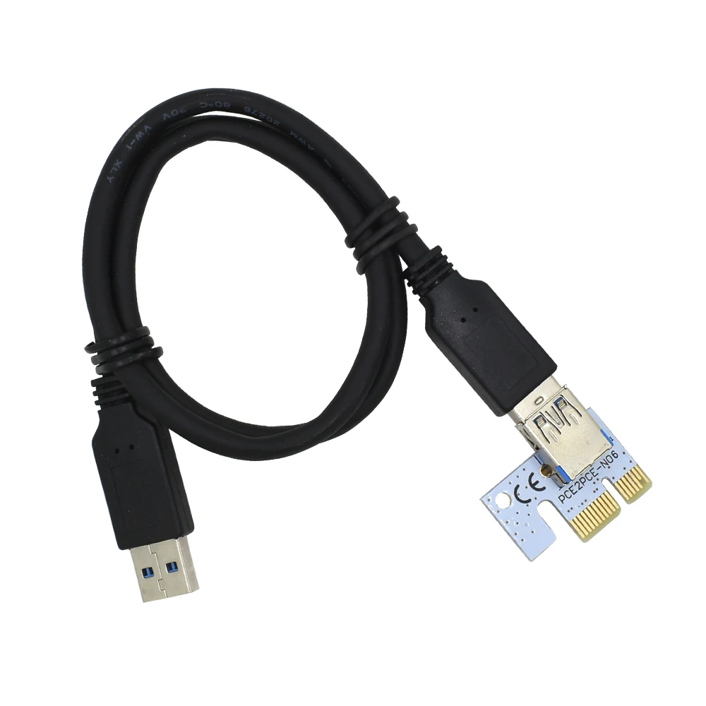 TISHRIC PCI-E PCI Express PCIE Raiser Riser Card 1x to 16x USB 3 0 кабель VER 008S в 1 Molex 4Pin SATA 6PIN Raise для майнинга |