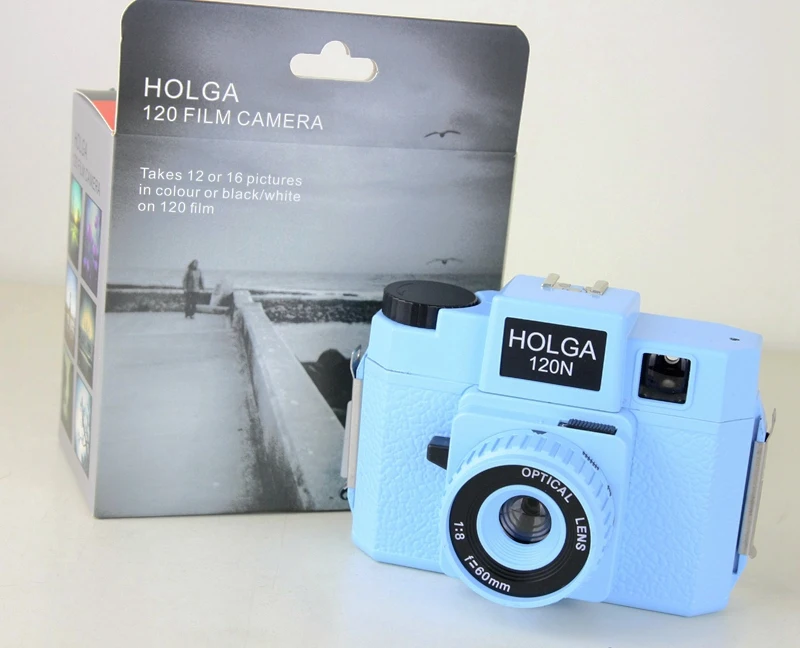 HOLGA 120 камера среднего формата 120N/N синяя Ломография Lomo Kodak Fujifilm