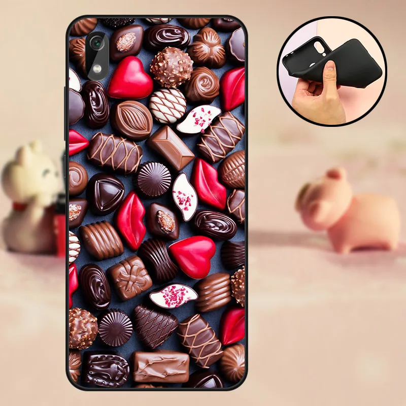 Чехол для мобильного телефона Redmi 7A Funda Coque Xiaomi силиконовый матовый чехол задней