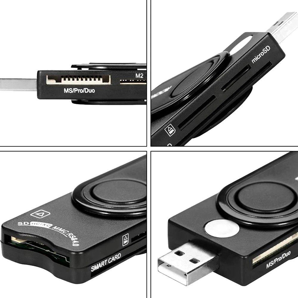 Универсальный многофункциональный MS M2 SIM SD TF Micro SD карта памяти ID Bank USB 2,0 считыватель смарт-карт Cloner разъем адаптера ПК