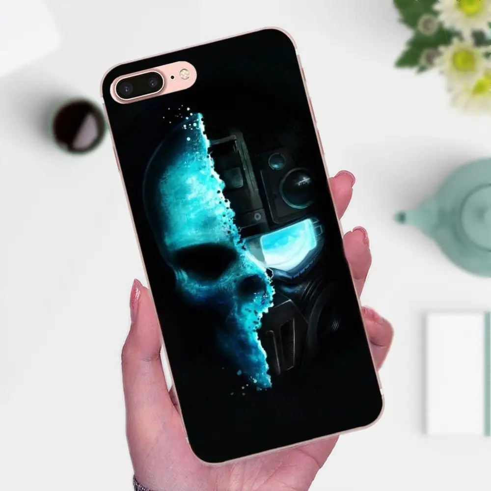 Модный крутой ТПУ чехол с черепом для телефона Huawei P7 Honor 4C 5A 5C 5X 6 6C 6A 6X 7 7X 8 9 V8 V10 Y3II
