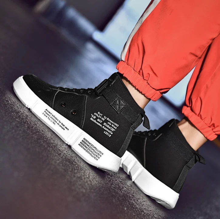 XEK Mens Casual Shoes Autumn Breathable Light Sneakers Footwear Fashion 2018 ins high top shoes men comfortable ZLL463 |