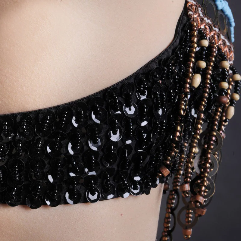Hot Selling Handmade Tribal Belly Dance Bra Top Black for Women on Sale | Тематическая одежда и униформа