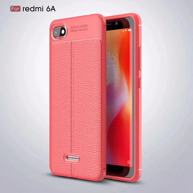 Для Redmi note6 pro Чехол из мягкого ТПУ противоударный тонкий кожаный чехол с узором
