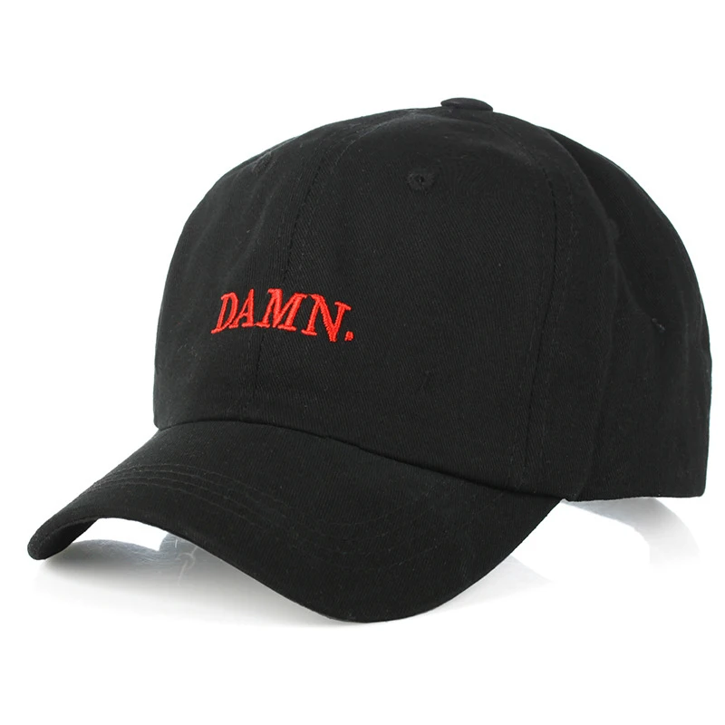 Women Men DAMN Letter Embroidery Baseball Cap Summer Unisex Adjustable Cotton Hat Male Female Casual Hip Hop Snapback CP0065 | Аксессуары