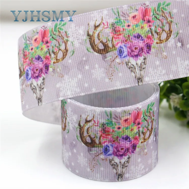I-181106-138 YJHSMY I-181106-137, 38 мм 5 ярдов мультфильм ленты с цветами термотрансферные печатные корсаж, DIY Одежда ручной работы материалы - Цвет: I-181106-138