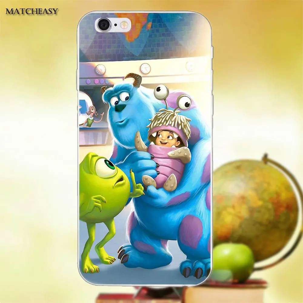 Чехол для Apple iPhone X XS Max XR 4 4S 5 5C SE 6 6S 7 8 Plus Soft Capa Monsters Inc Boo|Чехлы-накладки| |