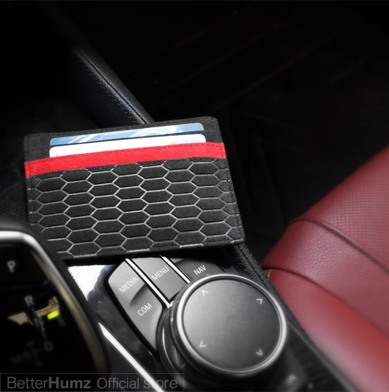 Alcantara чехол банк Кредитная карта ID держатель для карт карты посылка монета мужской кошелек бумажник чехол с дизайном приклшючение для audi a3 a4 b8 b6 a6 c6 c5 a5 b7 q5 q7