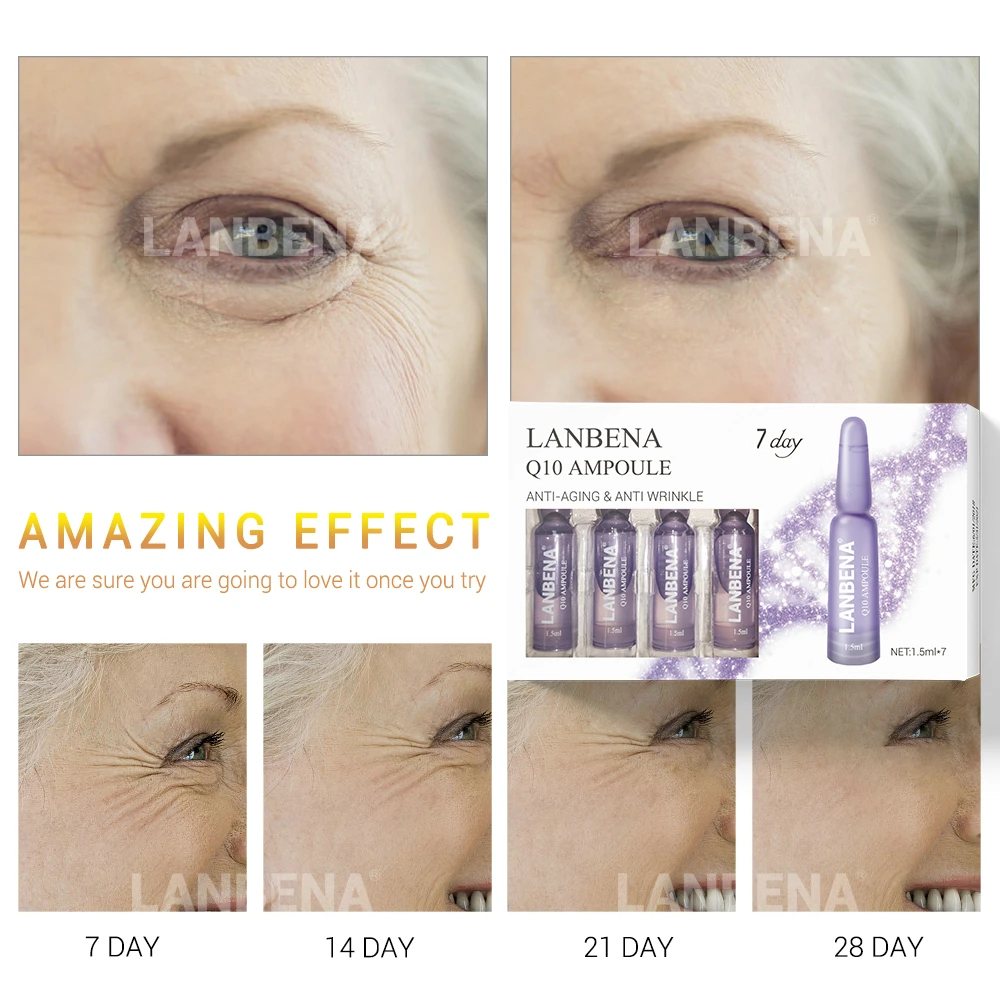 LANBENA Витамин С отбеливающие ампулы эссенция осветляющая сыворотка выцветающие