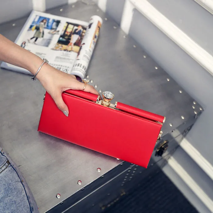 Женские свадебные сумочки красные с кристаллами|Вечерние сумочки| |