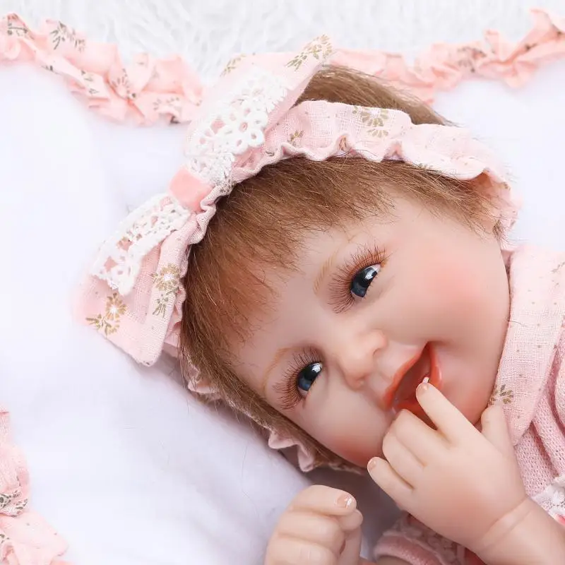 NPKCOLLECTION 40 см силиконовая кукла для новорожденных реалистичный подарок на день