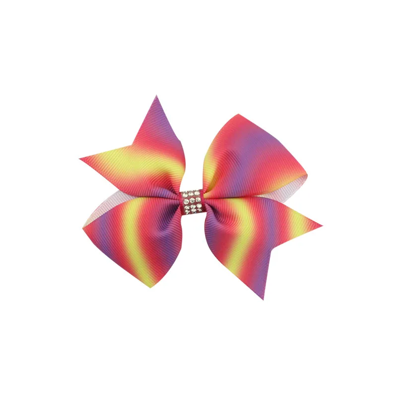 Colors Solid Grosgrain Ribbon Bows Clips Hairpin Girl's hair bows Boutique Hair Clip For Girls Stripe Knot Bow Kids Headware | Детская