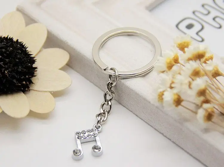 Бесплатная доставка сплав гитара музыкальные нотки для влюбленных брелки