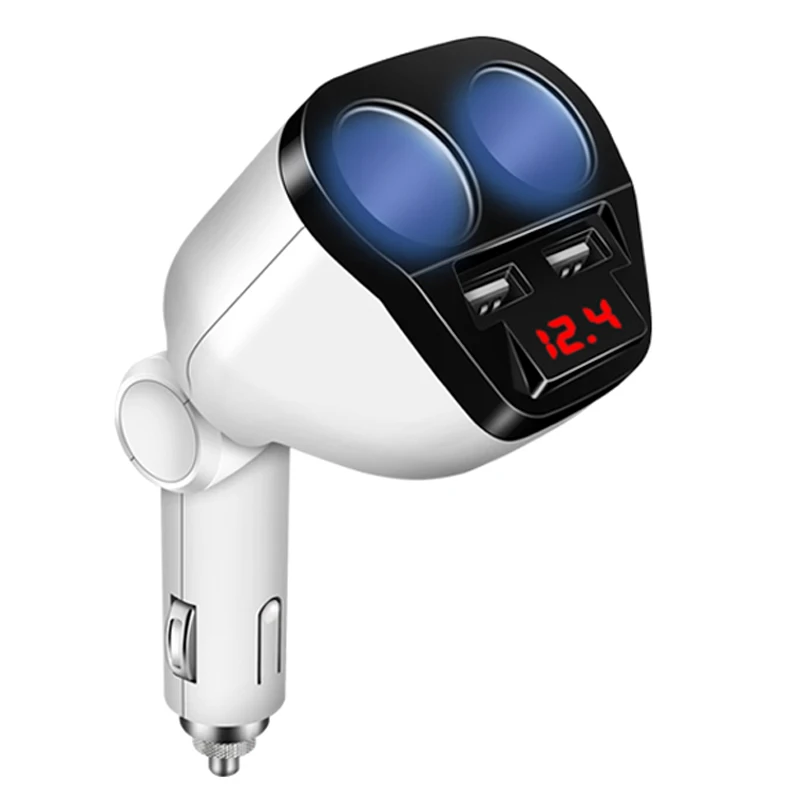 Автомобильное зарядное устройство 5 в 120 А с двумя USB разъемами Вт, адаптер питания для прикуривателя для samsung Galaxy s8 iPhone 7 8 X, зарядное устройство для телефона