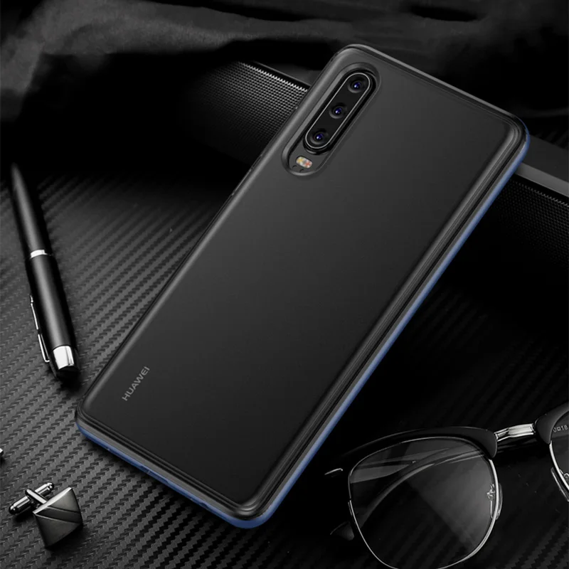 Blue ITEUU ТПУ Матовый сверхпрочный защитный противоударный чехол для huawei P30 PRO LITE чехол s задняя крышка оболочка P30 P30PRO P30LITE - Цвет: Blue