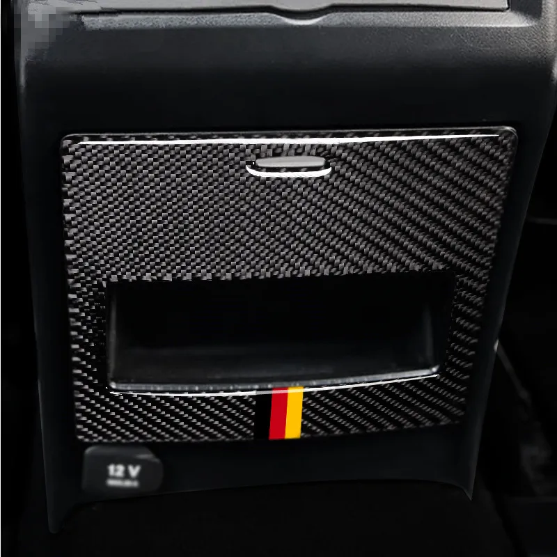 Задний подлокотник из углеродного волокна декоративная панель Обложка для Mercedes