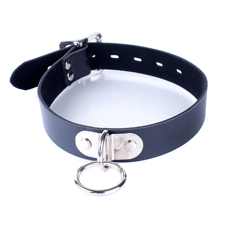 Классические черные мягкие секс ошейники из искусственной кожи ошейник для шеи