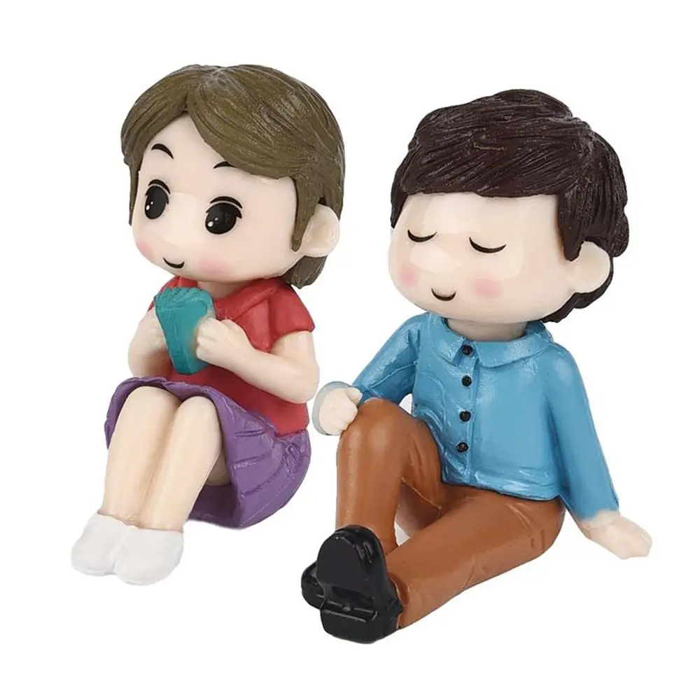 2 шт./компл. романтичные ПВХ Фигурки New Moon Couple декоративные украшения для дома и