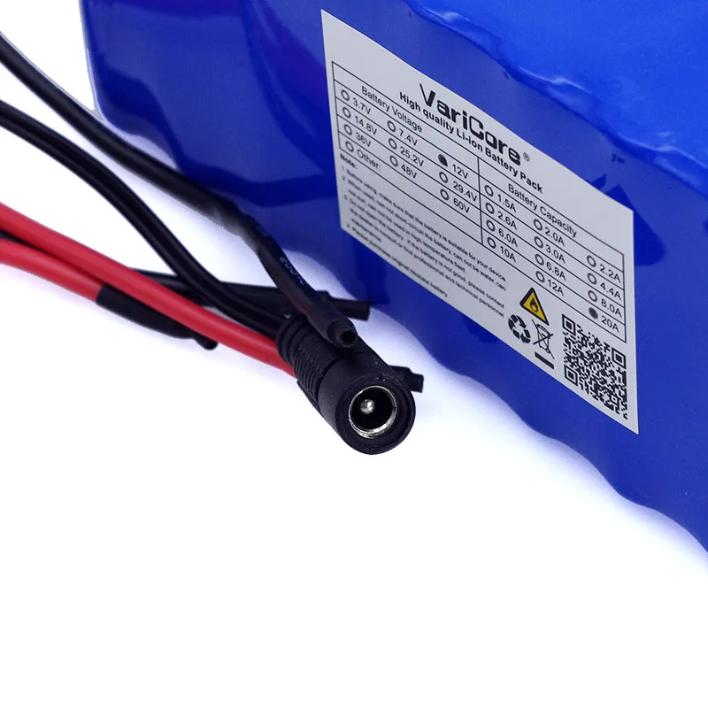 VariCore 12V 20Ah 18650 литиевый аккумулятор 12 6 v 20000mah Емкость лампы для майнинга 100w 800W