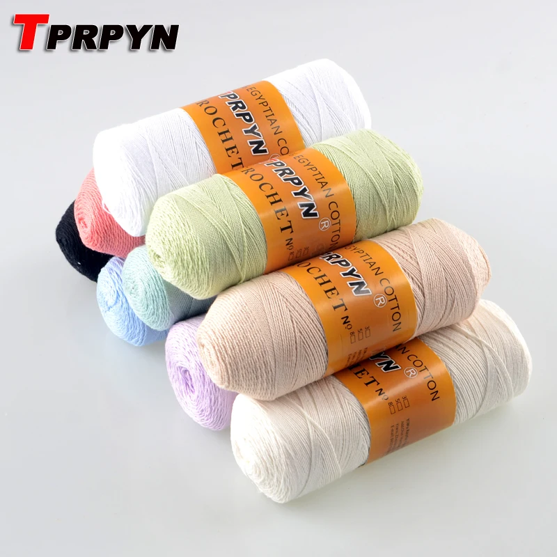 TPRPYN 1 шт. = 90 г 8 # кружевная хлопчатобумажная пряжа для вязания крючком 25 мм тонкие
