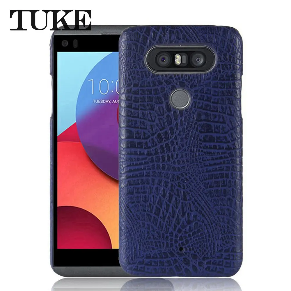 Чехол с крокодиловым узором TUKE для LG Q8 жесткий чехол из ПК H970 кожаный V20 Mini V34 isai Beat