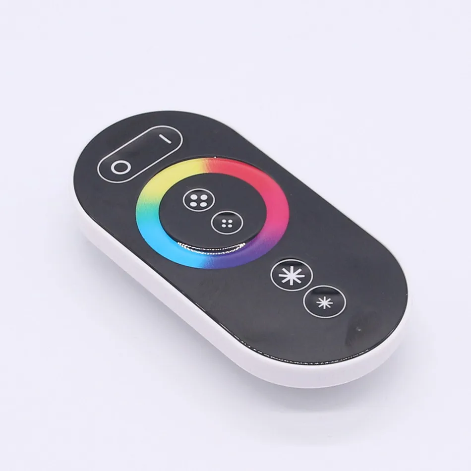 DC 12-24 V RGB светодиодный контроллер 6A/CH 3 канала RF 6 клавиш Черный сенсорный для SMD 5050