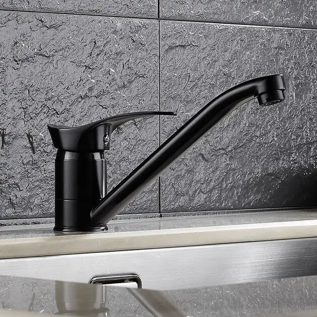 

Free Shipping kitchen faucet black 360 degree swivel kitchen sink Faucet Mixer kitchen vanity faucet luxury water tap mixer