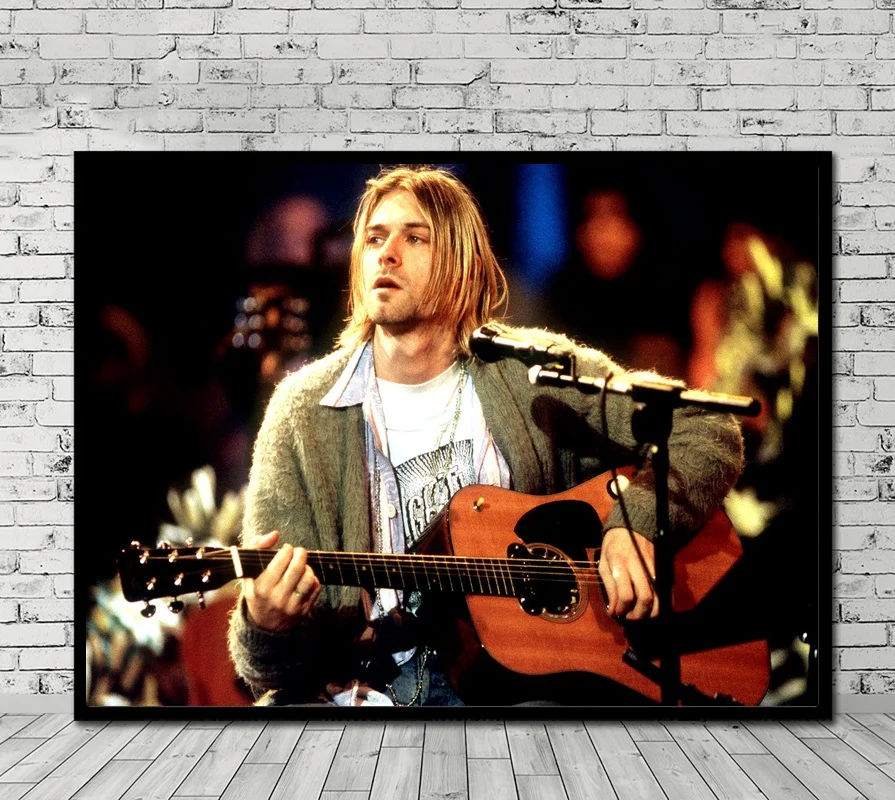 Nirvana Kurt Cobain постер холст картина принт настенная живопись домашний декор без