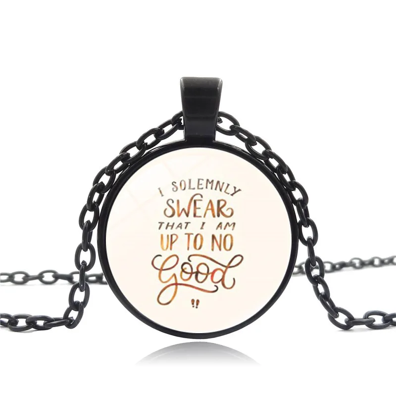 I Solemnly Swear That Am Up To No Good Time Series Necklace Jewelry Pendant Small Gifts for Men and Women | Украшения и