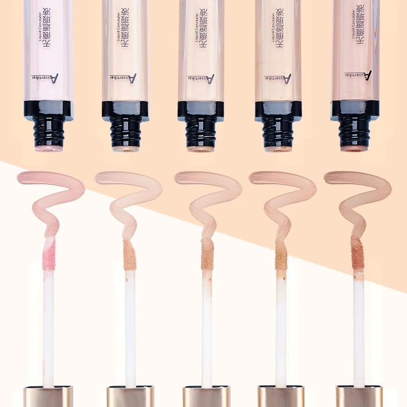 Full Cover Liquid Concealer 5 Colors Professional Cream Pores Dark Circles Waterproof Face Contour Makeup Primer | Красота и здоровье