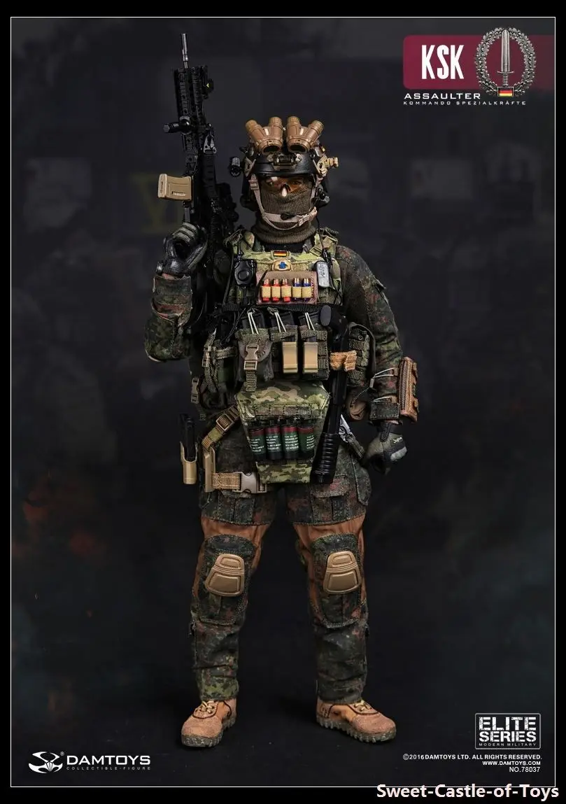 Экшн фигурка для фанатов DAMTOYS DAM 78037 ELITE SERIES 1/6 немецкая KSK KOMMANDO ароматическая