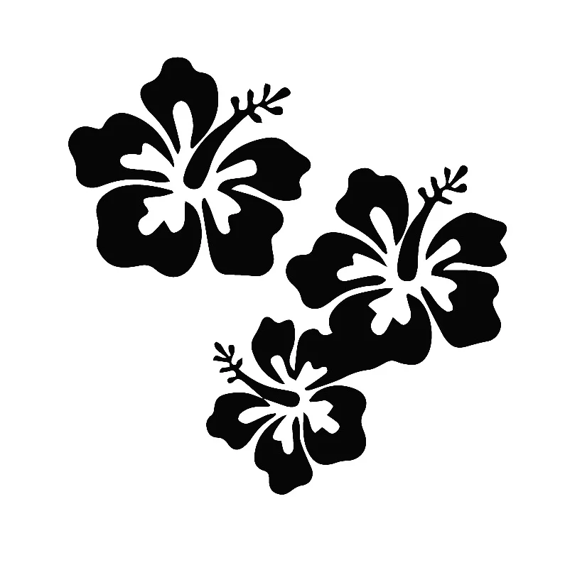 Наклейки для автомобиля Hibiscus праздничные Декорации автомобильного окна