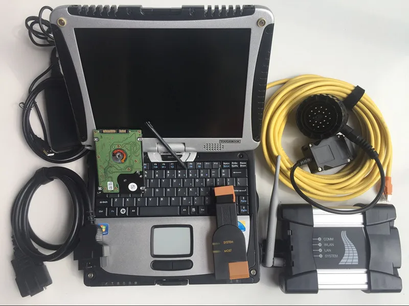 Mb Star Sd Подключение c4 для Bmw Icom Next Wifi 2 в 1 ноутбук Toughbook CF19 программное обеспечение Hdd