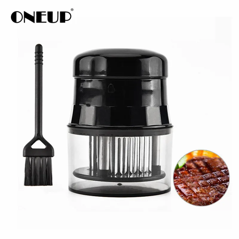 Профессиональный мясорубка ONEUP с 56 иглами из нержавеющей стали для стейка