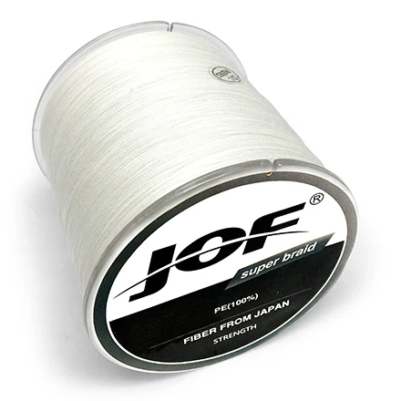 JOF 12LB-78LB 500M JOF PE Экстремальная 8 нитей плетеная леска для морской рыбалки приманка для морской рыбалки - Цвет: White